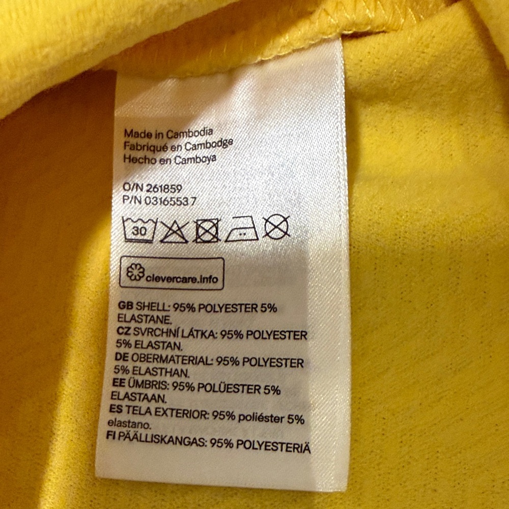 H&M Women’s Yellow A-line Mini Dress - Picture 3 of 7